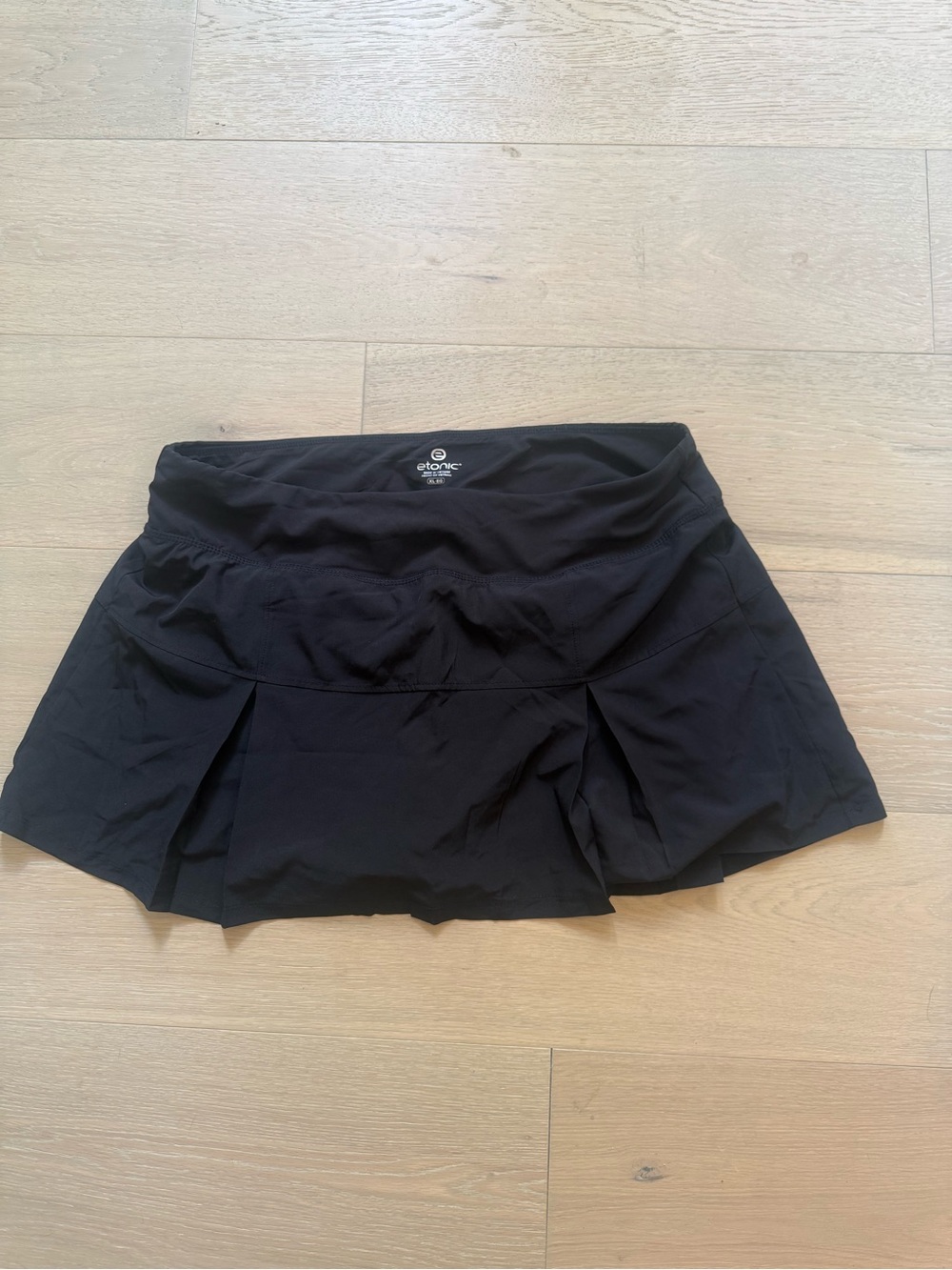 Eton Black Women's Tennis Skort with Pleated Front